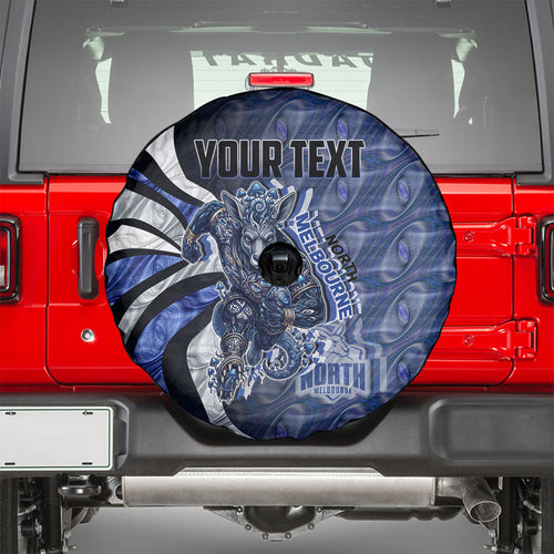 Personalised North Melbourne Kangaroos Spare Tire Cover Trippy Psychedelic Abstract Art Mascot Football Fans