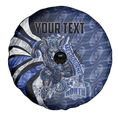 Personalised North Melbourne Kangaroos Spare Tire Cover Trippy Psychedelic Abstract Art Mascot Football Fans