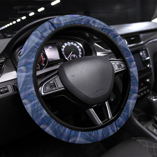 North Melbourne Kangaroos Steering Wheel Cover Trippy Psychedelic Abstract Art Mascot Football Fans