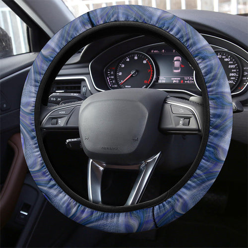 North Melbourne Kangaroos Steering Wheel Cover Trippy Psychedelic Abstract Art Mascot Football Fans