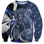 Personalised North Melbourne Kangaroos Sweatshirt Trippy Psychedelic Abstract Art Mascot Football Fans