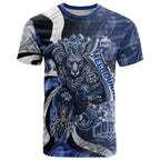 Personalised North Melbourne Kangaroos T Shirt Trippy Psychedelic Abstract Art Mascot Football Fans