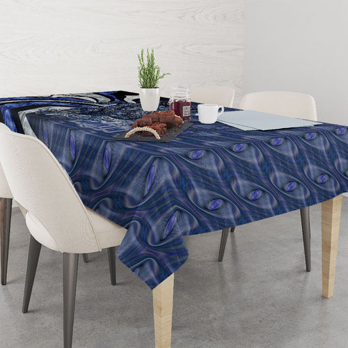Personalised North Melbourne Kangaroos Tablecloth Trippy Psychedelic Abstract Art Mascot Football Fans