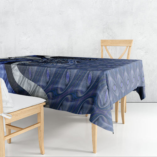Personalised North Melbourne Kangaroos Tablecloth Trippy Psychedelic Abstract Art Mascot Football Fans