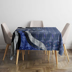 Personalised North Melbourne Kangaroos Tablecloth Trippy Psychedelic Abstract Art Mascot Football Fans