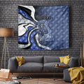 Personalised North Melbourne Kangaroos Tapestry Trippy Psychedelic Abstract Art Mascot Football Fans