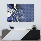 Personalised North Melbourne Kangaroos Tapestry Trippy Psychedelic Abstract Art Mascot Football Fans