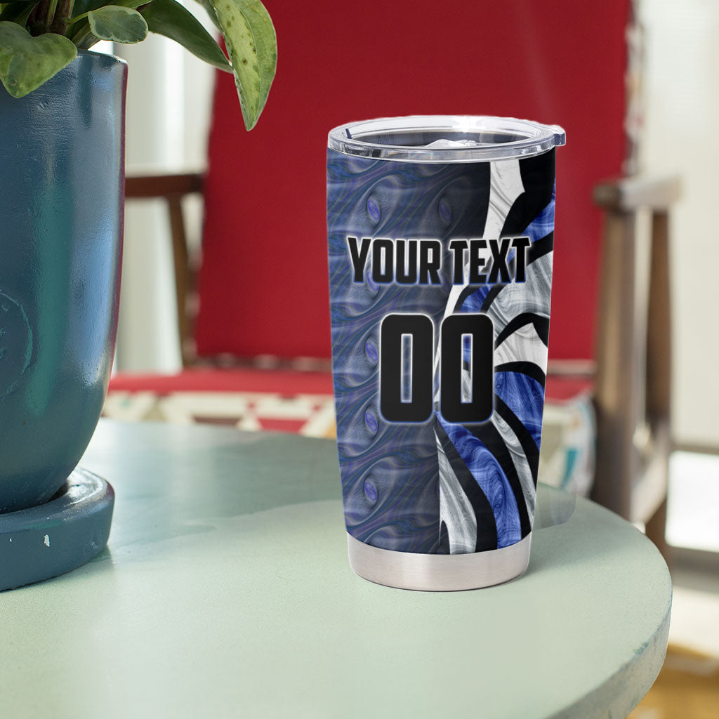 Personalised North Melbourne Kangaroos Tumbler Cup Trippy Psychedelic Abstract Art Mascot Football Fans