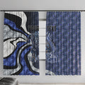 Personalised North Melbourne Kangaroos Window Curtain Trippy Psychedelic Abstract Art Mascot Football Fans
