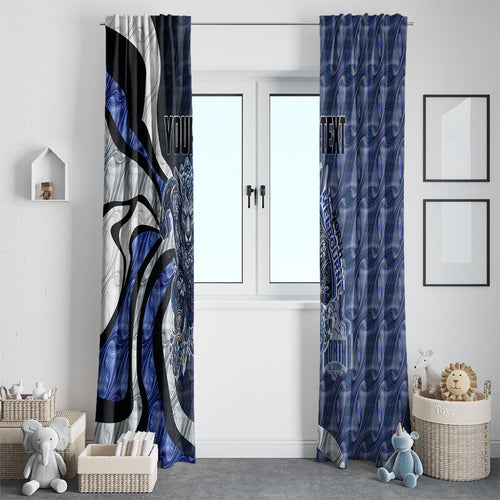 Personalised North Melbourne Kangaroos Window Curtain Trippy Psychedelic Abstract Art Mascot Football Fans
