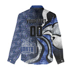 Personalised North Melbourne Kangaroos Women Casual Shirt Trippy Psychedelic Abstract Art Mascot Football Fans