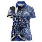 Personalised North Melbourne Kangaroos Women Polo Shirt Trippy Psychedelic Abstract Art Mascot Football Fans