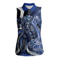 Personalised North Melbourne Kangaroos Women Sleeveless Polo Shirt Trippy Psychedelic Abstract Art Mascot Football Fans