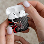 Personalised St Kilda Saints AirPods Case Trippy Psychedelic Abstract Art Mascot Football Fans