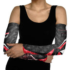 Personalised St Kilda Saints Arm Sleeves Trippy Psychedelic Abstract Art Mascot Football Fans