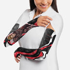 Personalised St Kilda Saints Arm Sleeves Trippy Psychedelic Abstract Art Mascot Football Fans
