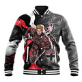 Personalised St Kilda Saints Baseball Jacket Trippy Psychedelic Abstract Art Mascot Football Fans