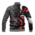 Personalised St Kilda Saints Baseball Jacket Trippy Psychedelic Abstract Art Mascot Football Fans