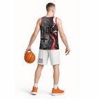 Personalised St Kilda Saints Basketball Jersey Trippy Psychedelic Abstract Art Mascot Football Fans