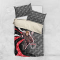Personalised St Kilda Saints Bedding Set Trippy Psychedelic Abstract Art Mascot Football Fans