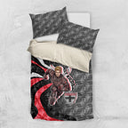 Personalised St Kilda Saints Bedding Set Trippy Psychedelic Abstract Art Mascot Football Fans