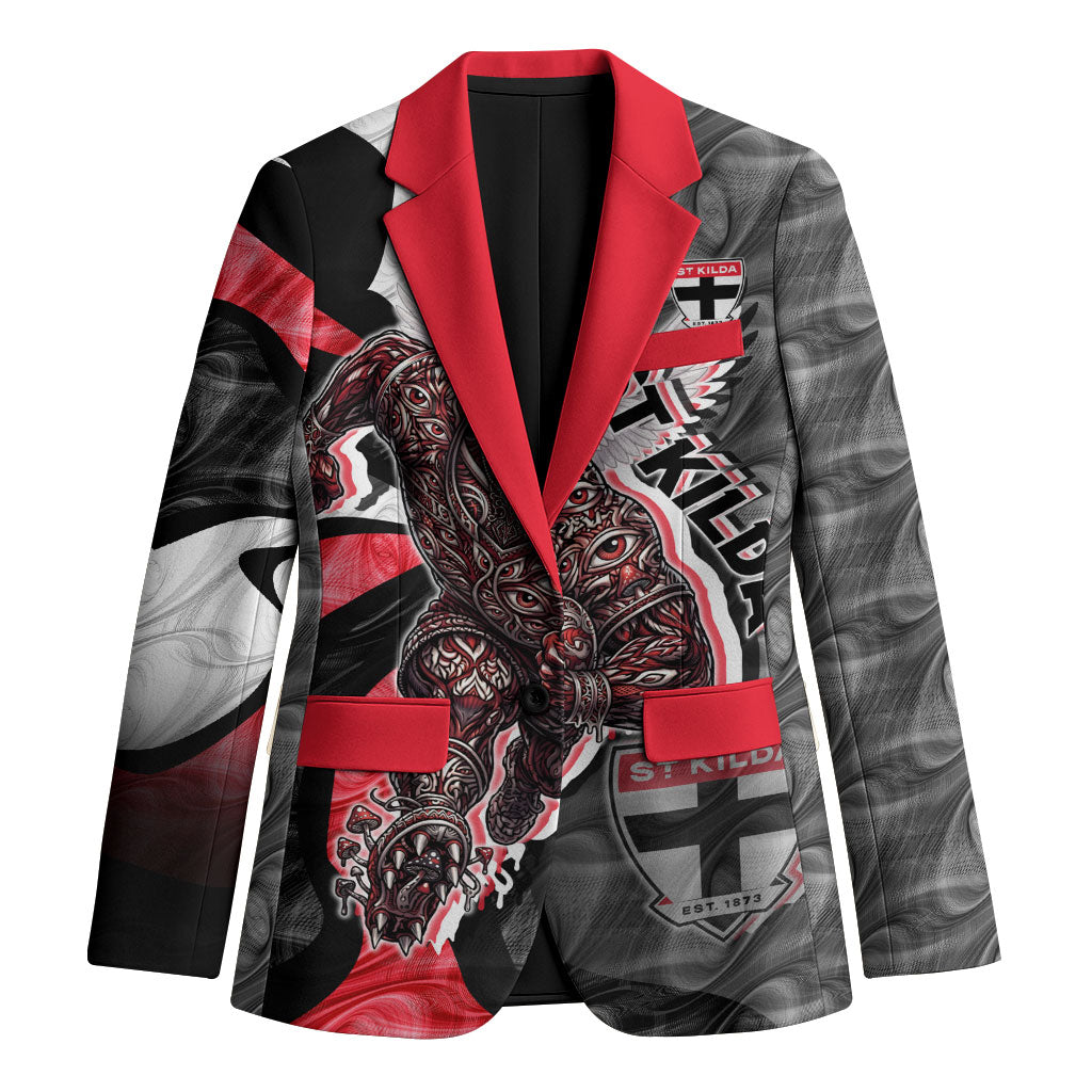Personalised St Kilda Saints Blazer Trippy Psychedelic Abstract Art Mascot Football Fans