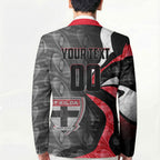 Personalised St Kilda Saints Blazer Trippy Psychedelic Abstract Art Mascot Football Fans