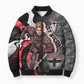 Personalised St Kilda Saints Bomber Puffer Jacket Trippy Psychedelic Abstract Art Mascot Football Fans