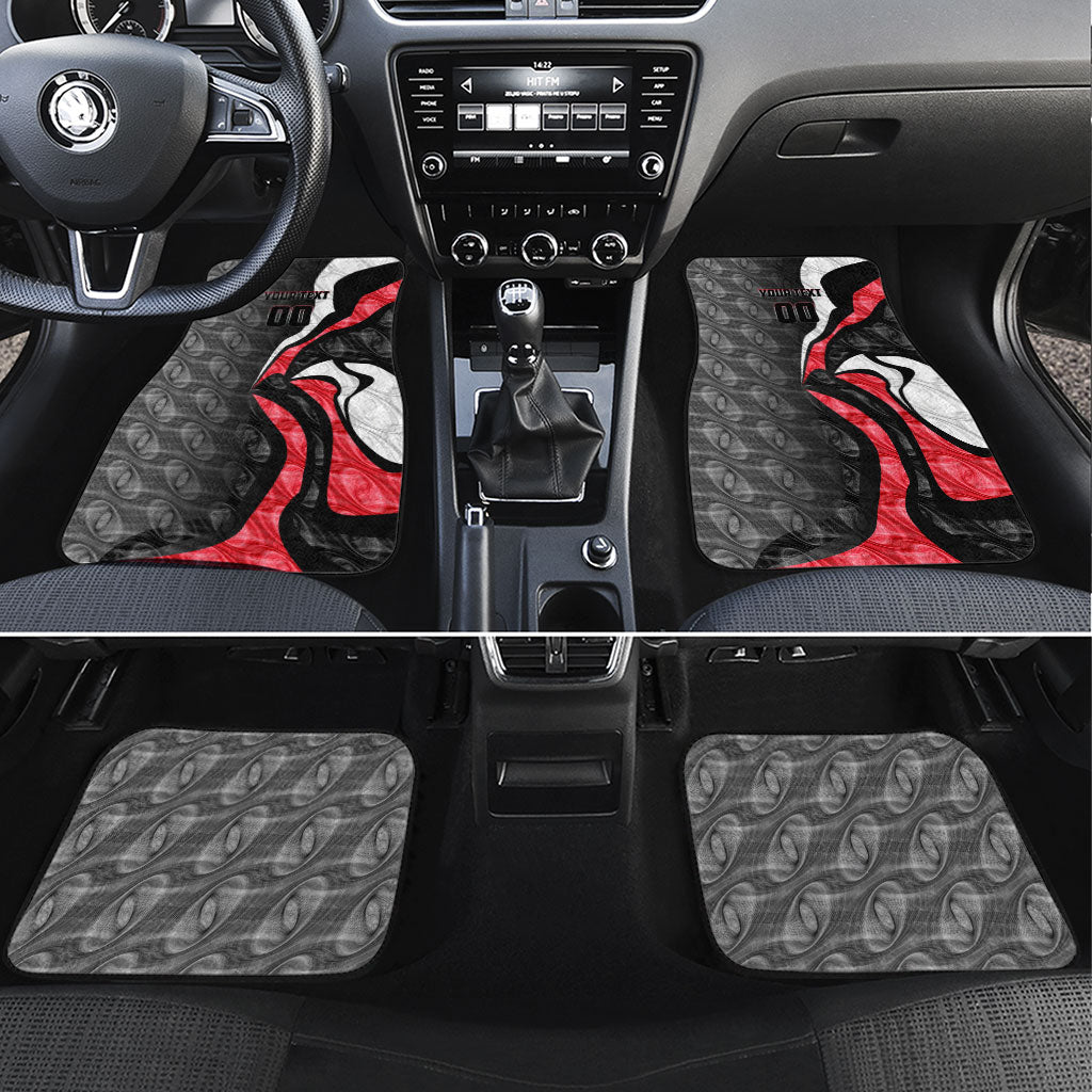 Personalised St Kilda Saints Car Mats Trippy Psychedelic Abstract Art Mascot Football Fans