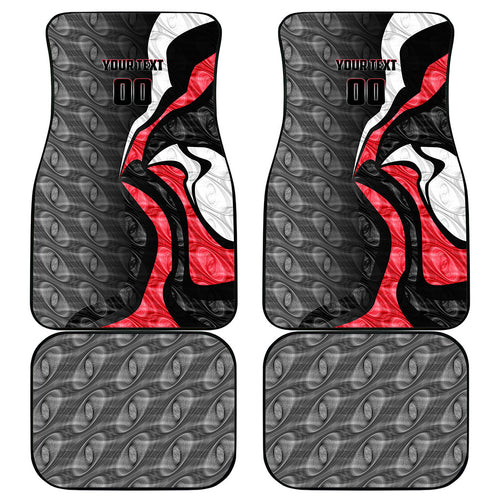 Personalised St Kilda Saints Car Mats Trippy Psychedelic Abstract Art Mascot Football Fans