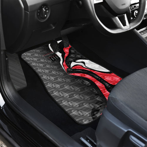 Personalised St Kilda Saints Car Mats Trippy Psychedelic Abstract Art Mascot Football Fans