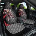 Personalised St Kilda Saints Car Seat Cover Trippy Psychedelic Abstract Art Mascot Football Fans