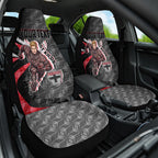 Personalised St Kilda Saints Car Seat Cover Trippy Psychedelic Abstract Art Mascot Football Fans