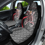 Personalised St Kilda Saints Car Seat Cover Trippy Psychedelic Abstract Art Mascot Football Fans