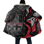 Personalised St Kilda Saints Cloak Trippy Psychedelic Abstract Art Mascot Football Fans