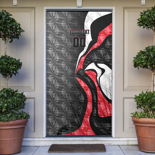 Personalised St Kilda Saints Door Cover Trippy Psychedelic Abstract Art Mascot Football Fans