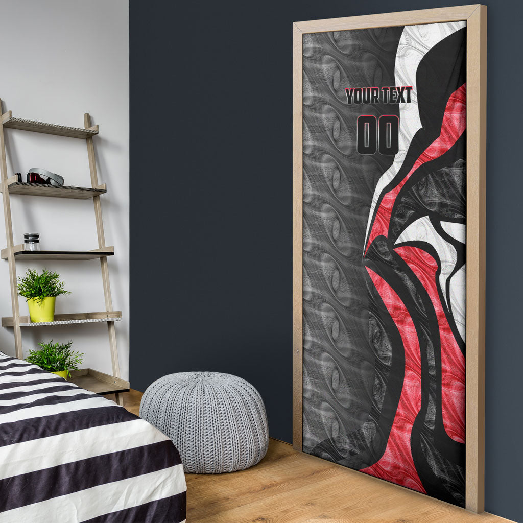 Personalised St Kilda Saints Door Cover Trippy Psychedelic Abstract Art Mascot Football Fans
