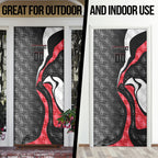 Personalised St Kilda Saints Door Cover Trippy Psychedelic Abstract Art Mascot Football Fans