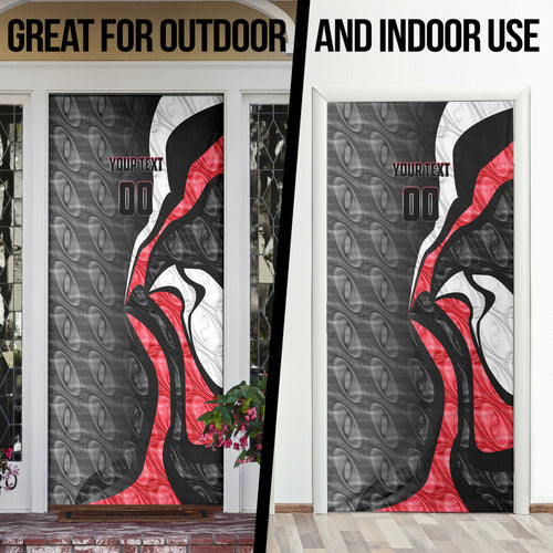 Personalised St Kilda Saints Door Cover Trippy Psychedelic Abstract Art Mascot Football Fans