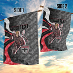 Personalised St Kilda Saints Garden Flag Trippy Psychedelic Abstract Art Mascot Football Fans