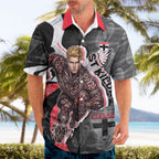 Personalised St Kilda Saints Hawaiian Shirt Trippy Psychedelic Abstract Art Mascot Football Fans