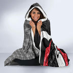 Personalised St Kilda Saints Hooded Blanket Trippy Psychedelic Abstract Art Mascot Football Fans