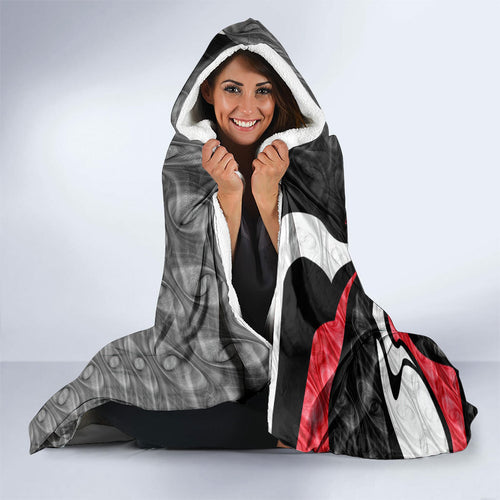 Personalised St Kilda Saints Hooded Blanket Trippy Psychedelic Abstract Art Mascot Football Fans