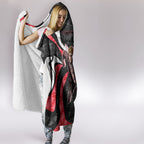 Personalised St Kilda Saints Hooded Blanket Trippy Psychedelic Abstract Art Mascot Football Fans
