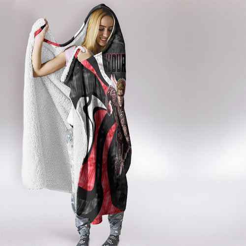 Personalised St Kilda Saints Hooded Blanket Trippy Psychedelic Abstract Art Mascot Football Fans
