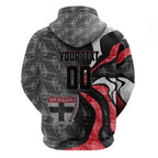 Personalised St Kilda Saints Hoodie Trippy Psychedelic Abstract Art Mascot Football Fans