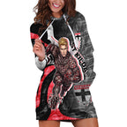 Personalised St Kilda Saints Hoodie Dress Trippy Psychedelic Abstract Art Mascot Football Fans