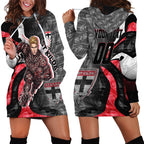 Personalised St Kilda Saints Hoodie Dress Trippy Psychedelic Abstract Art Mascot Football Fans
