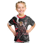 Personalised St Kilda Saints Kid T Shirt Trippy Psychedelic Abstract Art Mascot Football Fans
