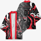 Personalised St Kilda Saints Kimono Trippy Psychedelic Abstract Art Mascot Football Fans